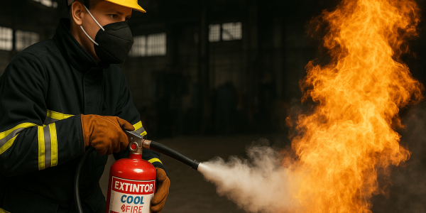 Bombero con mascarilla extintor a fuego 6-min 600x300